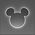 Νέον Yellowpop Disney Mickey Mirror ασημένιος