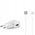 Φορτιστής τοίχου SAMSUNG EP-TA200EWE USB-A 15W με καλώδιο EP-DR140AWE USB-A - USB-C (OOB Bulk - εναλλακτική συσκευασία) - λευκός