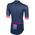 Μπλούζα ποδηλασίας RH+ Logo DARK BLUE/FUCSIA - L
