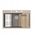 MARC 110 WORKSTATION GraniteQ νεροχύτης 1-θάλαμος 760*500*235 mm pearl beige + σιφόνι push to open + διανομέας ανοξείδωτο ατσάλι + ένθετο αποστράγγισης + Qmata + σανίδα/ μεταλλικά στοιχεία