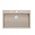 MARC 110 WORKSTATION GraniteQ νεροχύτης 1-θάλαμος 760*500*235 mm pearl beige + σιφόνι push to open + διανομέας ανοξείδωτο ατσάλι + ένθετο αποστράγγισης + Qmata + σανίδα/ μεταλλικά στοιχεία