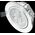 Φωτιστικό LED χωνευτό TOPE LENS, IP40, 5 W, 3500K, 351 lm, ασημί χρώμα, στρογγυλό σχήμα, O11 x h4 cm