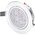 Φωτιστικό LED χωνευτό TOPE LENS, IP40, 5 W, 3500K, 351 lm, ασημί χρώμα, στρογγυλό σχήμα, O11 x h4 cm