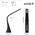 LED table lamp AVIDE BUSINESS LEATHER, 6W, 5000 K, 350 lm, dimmable, clock, black
