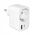 Φορτιστής Puro 20W Power Delivery με βύσμα και υποδοχή Schuko 1x USB-C + 1x USB-A - λευκή