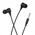 Ενσύρματα ακουστικά εντός αυτιού Jack 3,5 mm Hoco M116 μαύρα