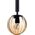 Lampa wisząca Italux Modernistyczna LAMPA wisząca RAVENA PND-2324-3L BK+AMB Italux szklane kule zwis kaskada czarna bursztynowa