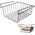 Vilde Kosz koszyk podwieszany pod półkę organizer czarny metalowy loft 27,5 cm
