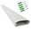 Μάσκα110-W - aluminiowa maskownica kabli z systemem click-lock dł. 110 cm