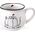 Orion Kubek ceramiczny z uchem koty kotki do picia kawy herbaty 300 ml