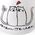 Orion Kubek ceramiczny z uchem koty kotki do picia kawy herbaty 300 ml