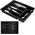 Vilde Organizer na sztućce przybory wkład do szuflady czarny 5 przegródek 36x25,5x6 cm