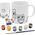 Orion Kubek do malowania z farbkami porcelanowy sowa 330 ml