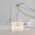 Globo Gorley 15698HM κρεμαστό φωτιστικό 1x60W E27 χρυσό/διαφανές