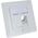 Σετ πλαισίου InLine® για 2x RJ45 Bu/LSA χρήση, Keystone SNAP-In, λευκό RAL9010