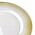 BLANCHE CLEAR Διακοσμητικό πιάτο με χρυσό 33x1,5cm