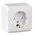 Schneider Electric Prima Μονή πρίζα με γείωση SCHUKO λευκή prima WDE001080