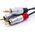 Kabel Qoltec Jack 3.5mm - RCA (Cinch) x2 2m czarny (1_789341)