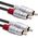 Kabel Qoltec RCA (Cinch) x2 - RCA (Cinch) x2 1m czarny (52336)