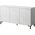 Cama Meble Komoda MARMO 3D 150x45xH80,5 biały mat/marmur biały