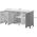 Cama Meble Komoda MARMO 3D 150x45xH80,5 czarny mat/marmur czarny