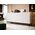 Cama Meble Komoda PAFOS na czarnym stelażu ze stali 200x40x102 biały mat