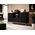 Cama Meble Komoda PAFOS na złotym stelażu ze stali 150x40x90 czarny mat