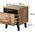 Cama Meble Szafka nocna NORD 2szt. 40x38xH45 dąb wotan/antracyt