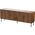 Cama Meble Komoda JUNGLE 190x40,5x74,5 dąb wotan + czarne nóżki