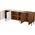 Cama Meble Komoda JUNGLE 190x40,5x74,5 dąb wotan + czarne nóżki