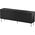 Cama Meble Komoda JUNGLE 190x40,5x74,5 czarny mat + złote nóżki