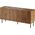 Cama Meble Komoda JUNGLE 152x40,5x74,5 dąb wotan + czarne nóżki