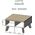 Cama Meble Ława LOTTA 60 wotan + czarny mat