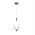 Lampa wisząca Light Prestige Mariposa LP-1715/1P zwis 1x8W LED 3000/4000/6000K 1040Lm przezroczysta złoty