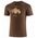 SS1265M Koszulka męska z krótkim rękawem OUTDOOR WOOL PRO brązowy M - GÓRY 11