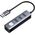 Karta sieciowa/adapter USB 3.0 na RJ45 Gigabit, hub 3x USB-A