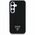 Case Guess Grained Triangle Logo MagSafe for Samsung Galaxy S25 black