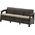 Τριθέσιος καναπές Corfu Love Seat Max καφέ 8711245158297