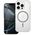 Drop Glue Colorful Ring Mag Cover συμβατό με MagSafe ταιριάζει στο IPHONE 12 PRO MAX γκρι