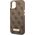 Guess Guess GUHMP14MU4GPRW iPhone 14 Plus 6,7" brązowy/brown hard case 4G Logo Plate MagSafe NoSize