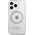 Guess Guess GUHMP13LHTRMS iPhone 13 Pro / 13 6,1" srebrny/silver hard case Metal Outline Magsafe NoSize