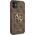Guess Guess GUHCN614GMGBR iPhone 11 6,1 brązowy/brown hardcase 4G Big Metal Logo