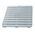 Shower mat 55x55cm white 8411801206744