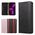 Θήκη Magnet Strap etui iPhone 14 Pro Max θήκη με καπάκι πορτοφόλι mini λουράκι βάση μαύρο