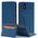 Θήκη κάρτας μαγνήτη etui do Samsung Galaxy A12 5G pokrowiec πορτοφόλι na karty kartę βάση στήριξης μπλε