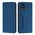 Θήκη κάρτας μαγνήτη etui do Samsung Galaxy A12 5G pokrowiec πορτοφόλι na karty kartę βάση στήριξης μπλε