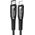 Kabel USB Usams USAMS Kabel pleciony USB-C na Lightning Smart Power-off 20W PD Cable 1.2m czarny/black SJ518USB01 (US-SJ518)