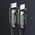 Kabel USB Usams USAMS Kabel pleciony USB-C na Lightning Smart Power-off 20W PD Cable 1.2m czarny/black SJ518USB01 (US-SJ518)