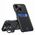 Δερμάτινη θήκη Stand etui Samsung Galaxy S23 Ultra pokrowiec πορτοφόλι για κάρτα με βάση μαύρο