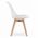 Σετ τετράγωνο τραπέζι 80x80 δρυς sonoma + 4 καρέκλες MARK λευκές